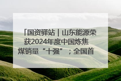 国资驿站｜山东能源荣获2024年度中国炼焦煤销量“十强”；全国首例铁路盖上智慧物流园钢结构主体完工