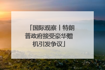 国际观察丨特朗普政府接受豪华赠机引发争议