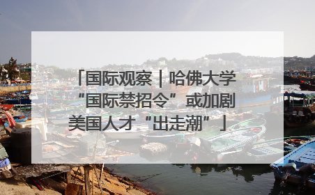 国际观察｜哈佛大学“国际禁招令”或加剧美国人才“出走潮”