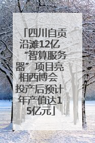 四川自贡沿滩12亿“智算服务器”项目亮相西博会 投产后预计年产值达15亿元