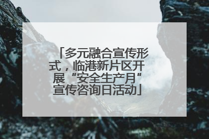多元融合宣传形式，临港新片区开展“安全生产月”宣传咨询日活动