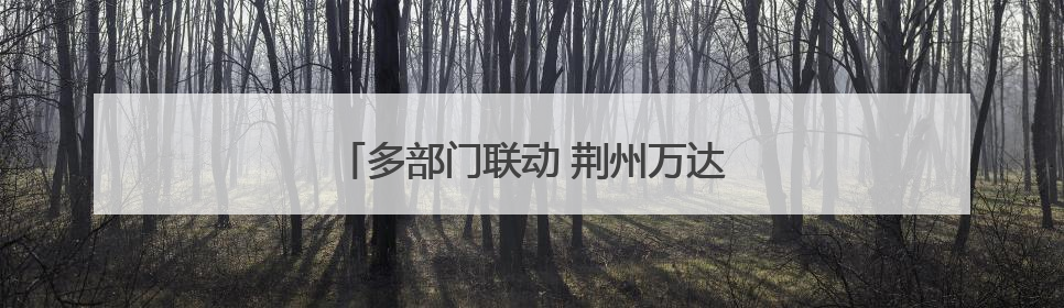 多部门联动 荆州万达片区市容市貌提档升级