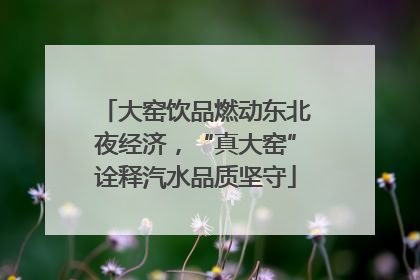 大窑饮品燃动东北夜经济，“真大窑”诠释汽水品质坚守