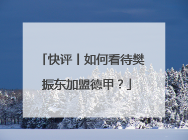快评丨如何看待樊振东加盟德甲？