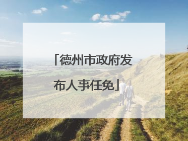 德州市政府发布人事任免