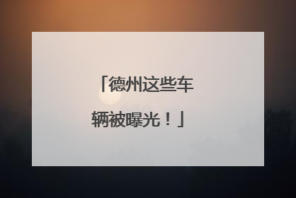德州这些车辆被曝光！