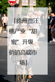 徐州贾汪桃产业“甜蜜”升级 俏销高端市场
