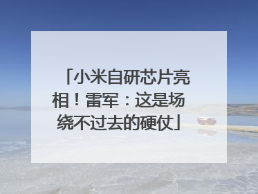 小米自研芯片亮相！雷军：这是场绕不过去的硬仗