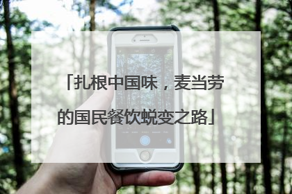 扎根中国味，麦当劳的国民餐饮蜕变之路