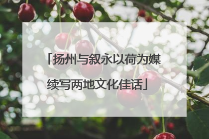 扬州与叙永以荷为媒续写两地文化佳话