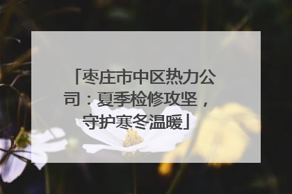 枣庄市中区热力公司：夏季检修攻坚，守护寒冬温暖