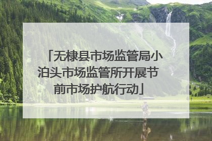 无棣县市场监管局小泊头市场监管所开展节前市场护航行动