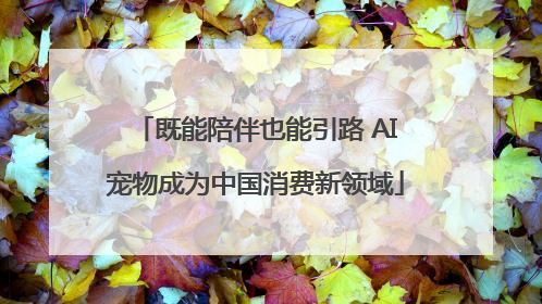 既能陪伴也能引路 AI宠物成为中国消费新领域