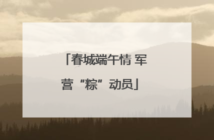 春城端午情 军营“粽”动员