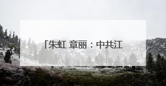 朱虹 章丽：中共江西省委最年轻的代理省委书记——冯任