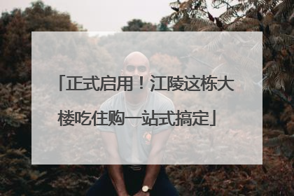 正式启用！江陵这栋大楼吃住购一站式搞定