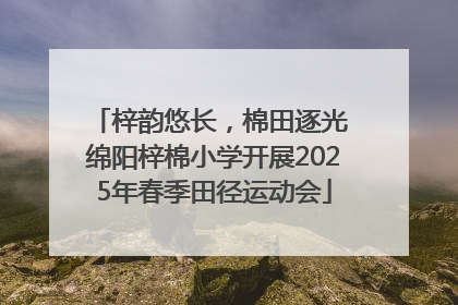 梓韵悠长，棉田逐光 绵阳梓棉小学开展2025年春季田径运动会