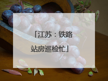 江苏：铁路站房巡检忙