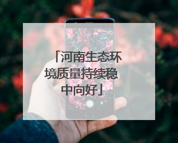河南生态环境质量持续稳中向好