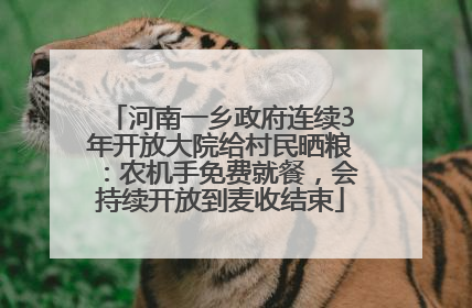 河南一乡政府连续3年开放大院给村民晒粮：农机手免费就餐，会持续开放到麦收结束