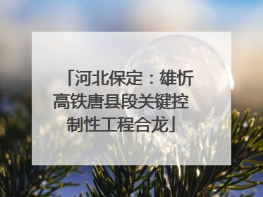 河北保定：雄忻高铁唐县段关键控制性工程合龙
