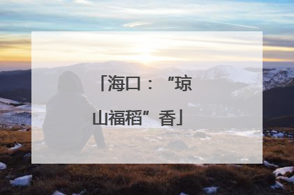 海口:“琼山福稻”香