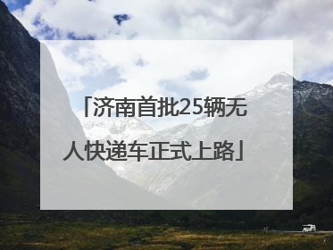 济南首批25辆无人快递车正式上路