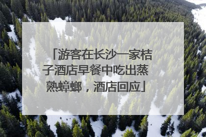 游客在长沙一家桔子酒店早餐中吃出蒸熟蟑螂，酒店回应