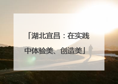 湖北宜昌：在实践中体验美、创造美