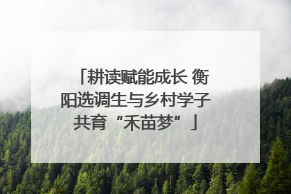 耕读赋能成长 衡阳选调生与乡村学子共育“禾苗梦”