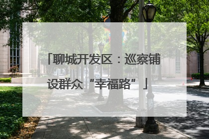 聊城开发区：巡察铺设群众“幸福路”