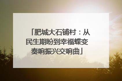 肥城大石铺村：从民生期盼到幸福蝶变奏响振兴交响曲