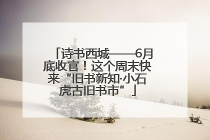 诗书西城——6月底收官！这个周末快来“旧书新知·小石虎古旧书市”