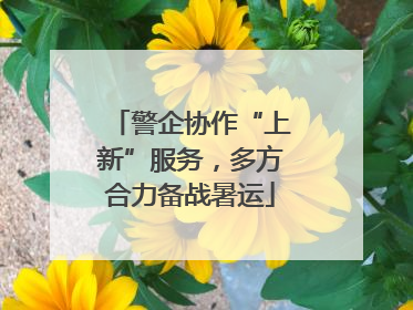 警企协作“上新”服务，多方合力备战暑运