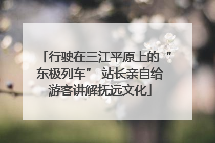 行驶在三江平原上的“东极列车” 站长亲自给游客讲解抚远文化