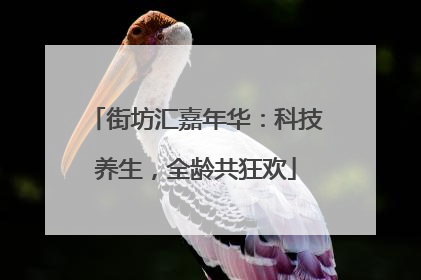 街坊汇嘉年华：科技养生，全龄共狂欢