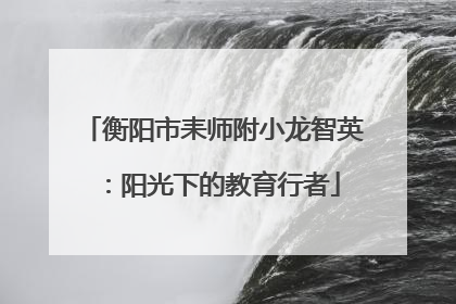 衡阳市耒师附小龙智英：阳光下的教育行者