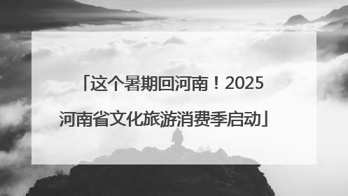这个暑期回河南！2025河南省文化旅游消费季启动