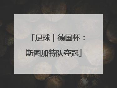 足球｜德国杯：斯图加特队夺冠