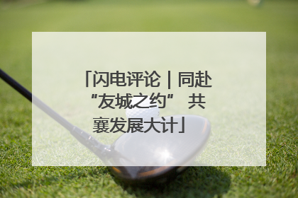 闪电评论｜同赴“友城之约” 共襄发展大计