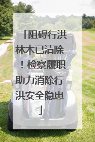 阻碍行洪林木已清除！检察履职助力消除行洪安全隐患