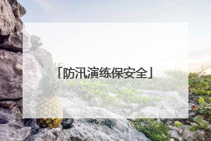防汛演练保安全