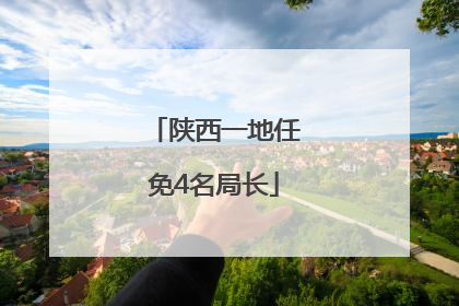 陕西一地任免4名局长