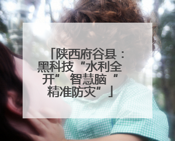 陕西府谷县：黑科技“水利全开” 智慧脑“精准防灾”