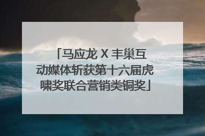 马应龙 X 丰巢互动媒体斩获第十六届虎啸奖联合营销类铜奖