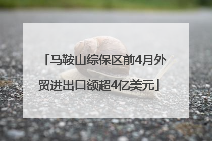 马鞍山综保区前4月外贸进出口额超4亿美元
