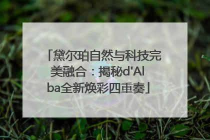 黛尔珀自然与科技完美融合：揭秘d'Alba全新焕彩四重奏