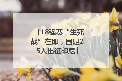 18强赛“生死战”在即，国足25人出征印尼