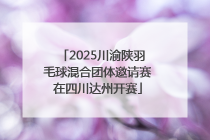 2025川渝陕羽毛球混合团体邀请赛在四川达州开赛