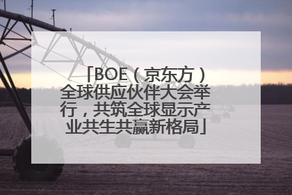 BOE（京东方）全球供应伙伴大会举行，共筑全球显示产业共生共赢新格局